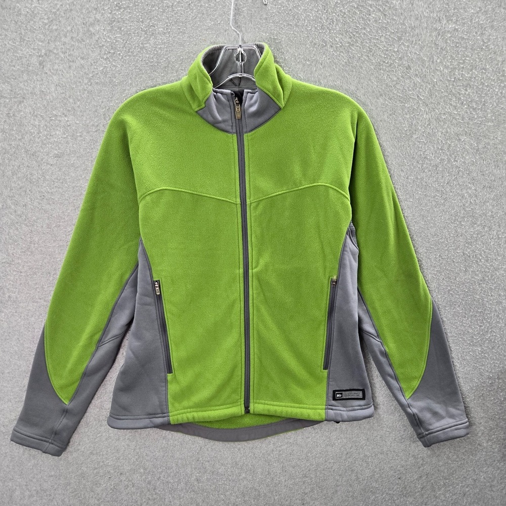 Rei Women Jacket XS Green Fleece Polartec Pockets Full Zip Long Sleeve Mock Neck